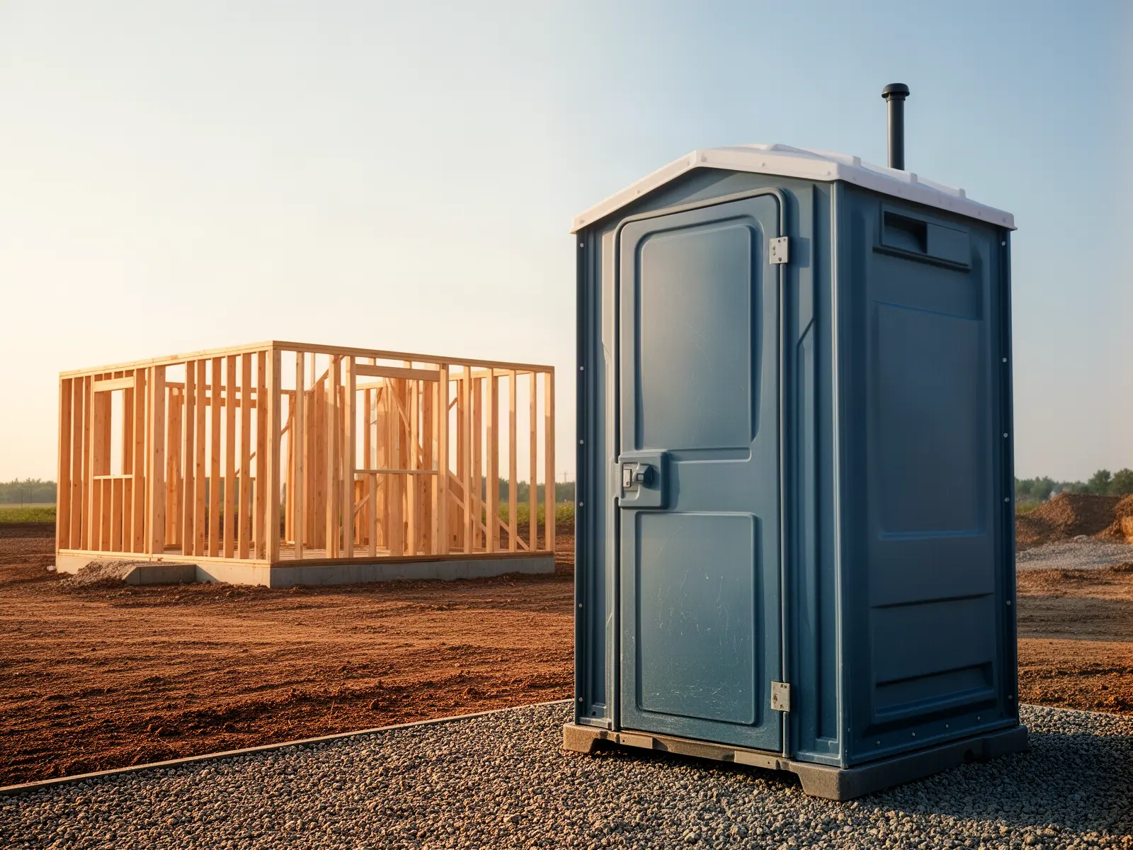 Clean porta potty unit from Green Point Porta Potty Rental in Oldsmar, FL